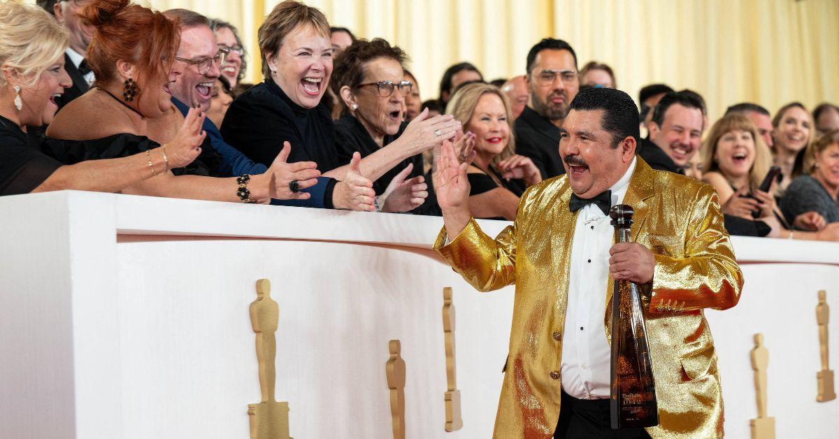 Guillermo Rodriguez with fans at the Oscars.