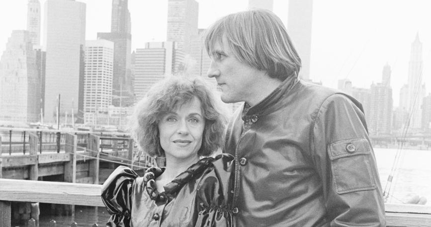 French actor Gerard Depardieu with his wife Elisabeth in New York City.