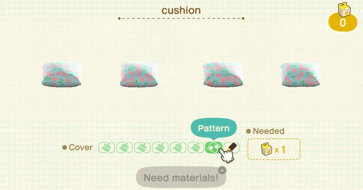 animal crossing new horizons sable patterns customize furniture