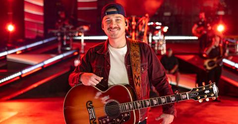 Morgan Wallen performs the song "'98 Braves" at the 2023 Billboard Music Awards at Truist Park in Atlanta