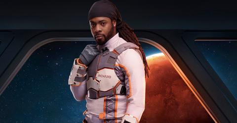 Richard Sherman in his space suit on Stars on Mars