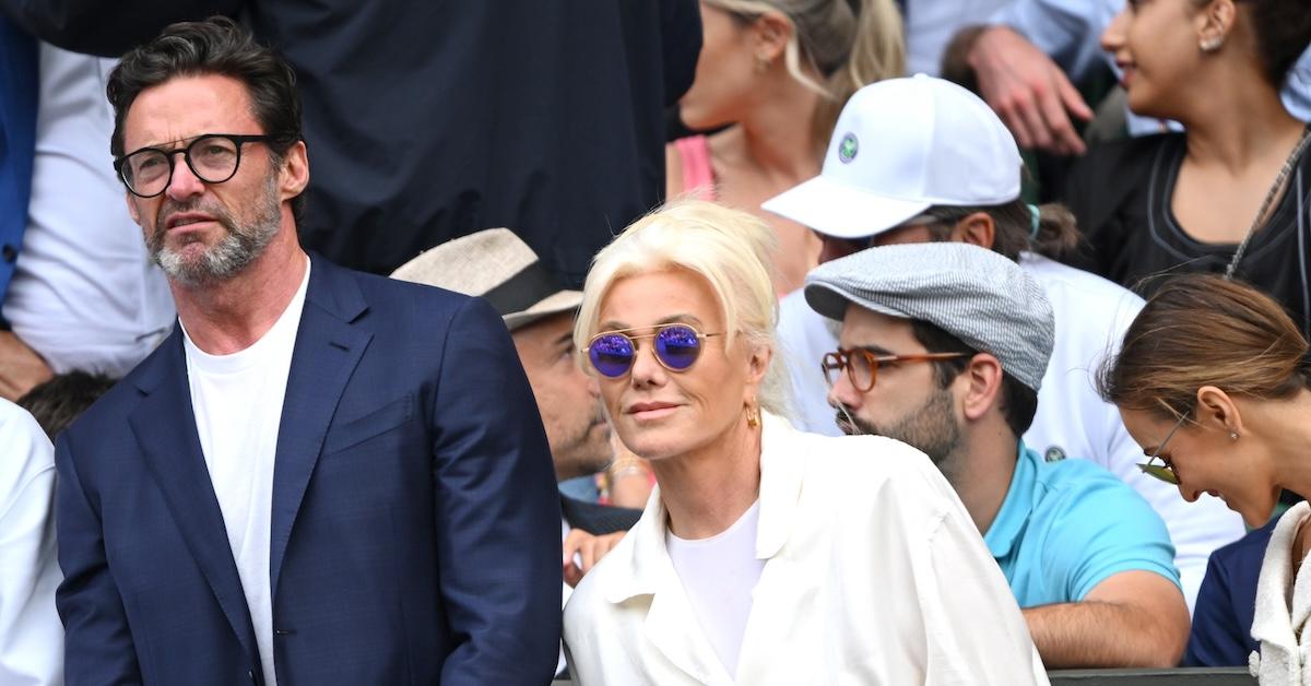 Hugh Jackman and Deborra-Lee Furness spotted at Wimbledon (2023)