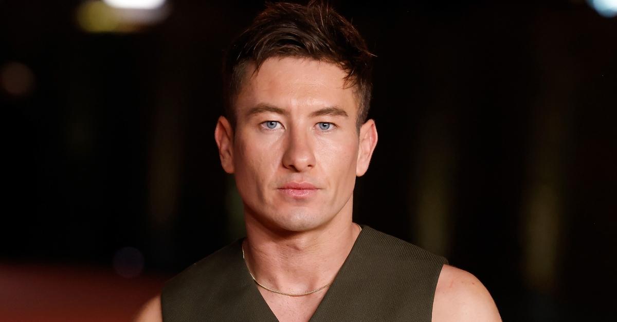 Barry Keoghan in green outfit at 2023 Academy Museum Gala at Academy Museum of Motion Pictures on Dec. 3, 2023 