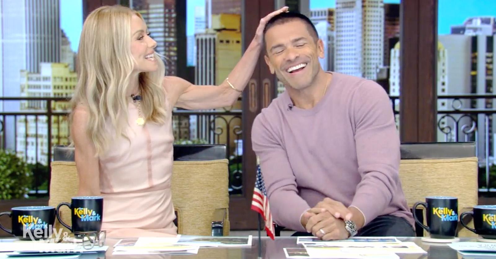 mark Consuelos new buzzcut