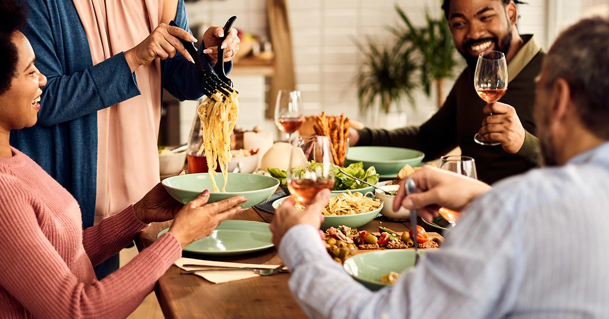 Dinner at a house party