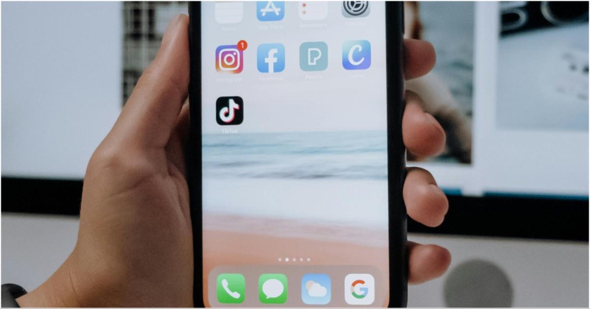 TikTok on a smartphone screen
