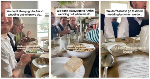 Amish wedding pictures of food