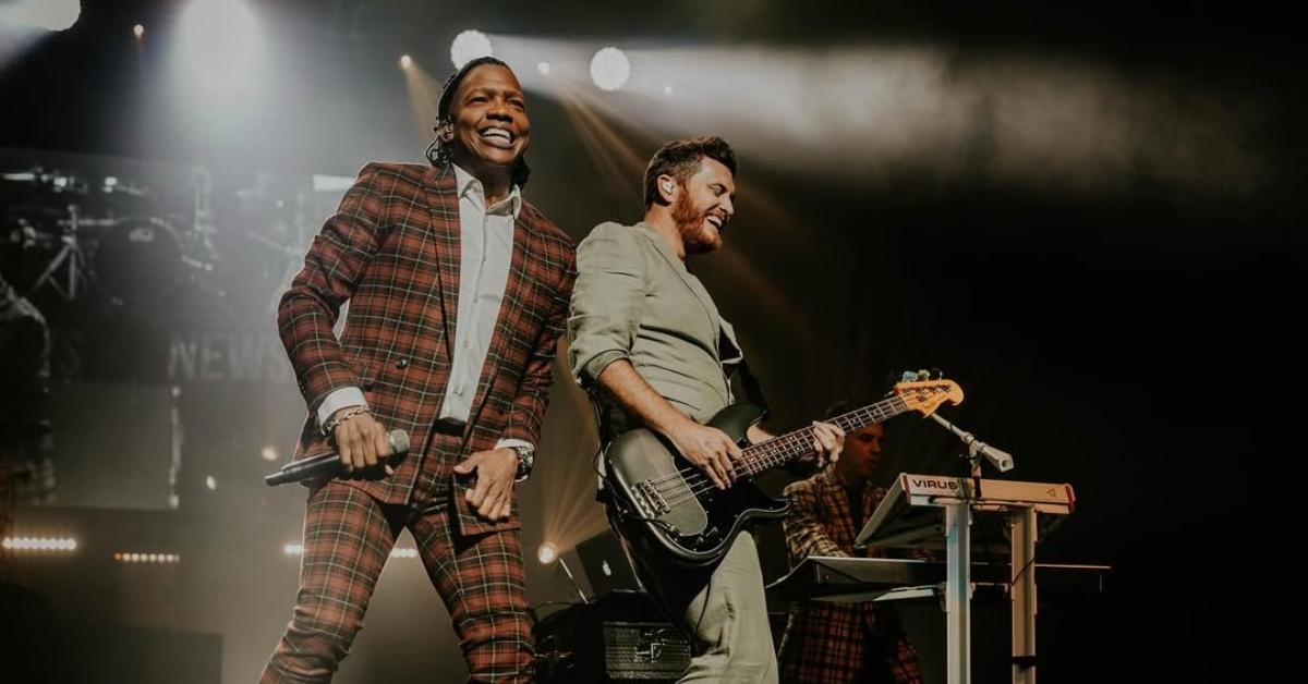 Michael Tait performing with Newsboys