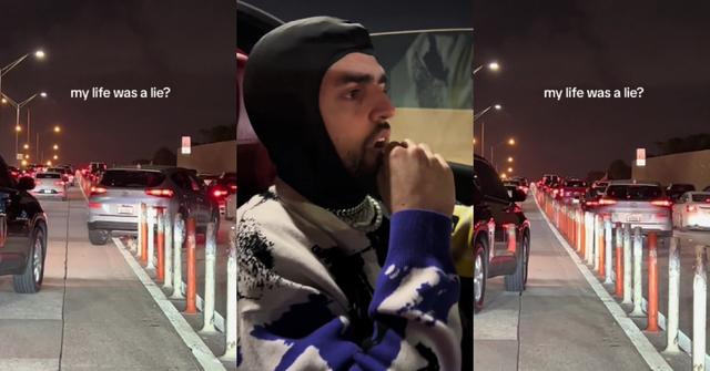 Guy Makes Shocking Discovery About Plastic Road Dividers