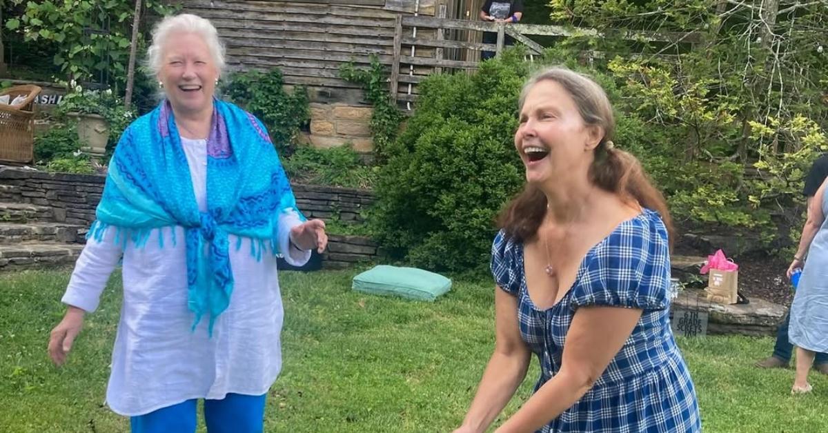 Ashley Judd dancing during her 12-year-old-themed birthday party.