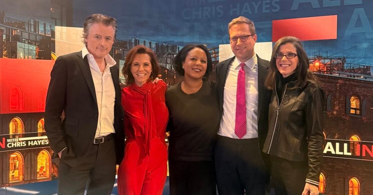 Stwphanie Ruhle with Friday night roundtable guests on The 11th Hour.
