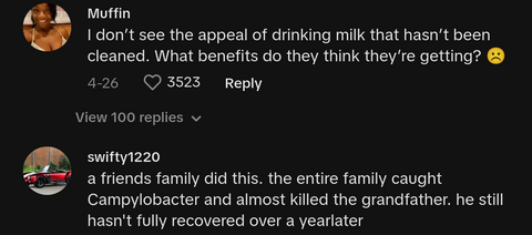 drinking raw milk dangerous