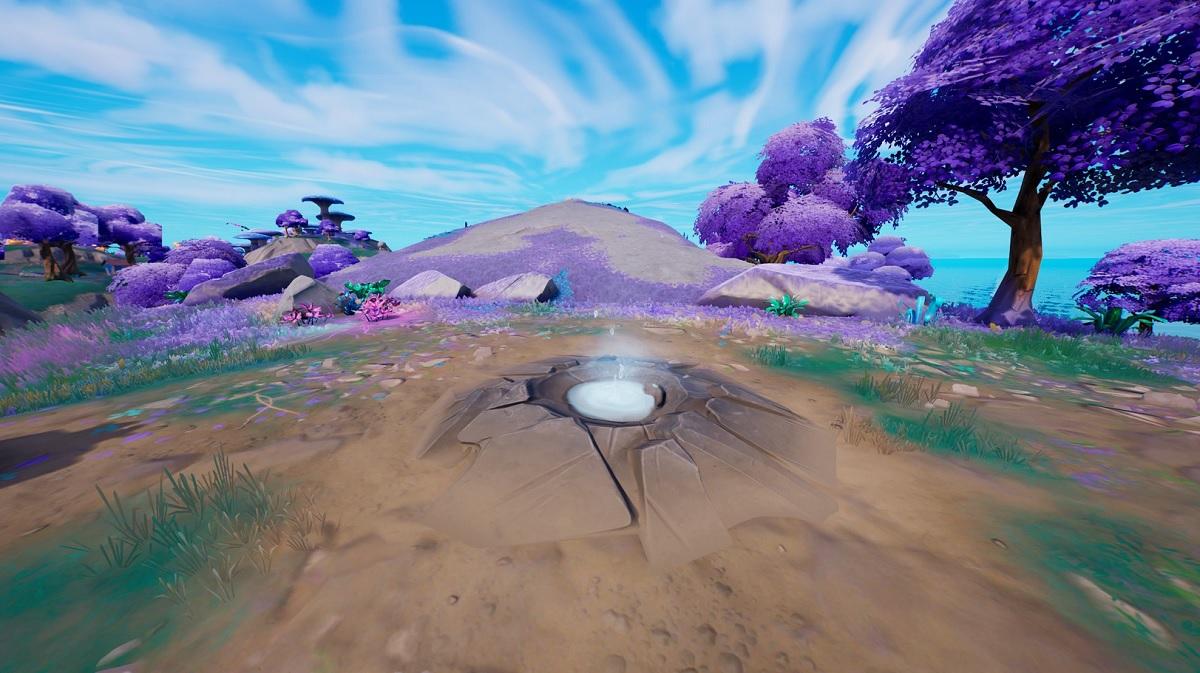 Geysers in 'Fortnite'