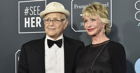 Norman Lear at the 25th Critic's Choice Awards in 2020 with his wife, Lyn.