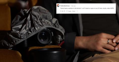 Social media users are sharing their experiences with Airbnb having cameras that also record audio.