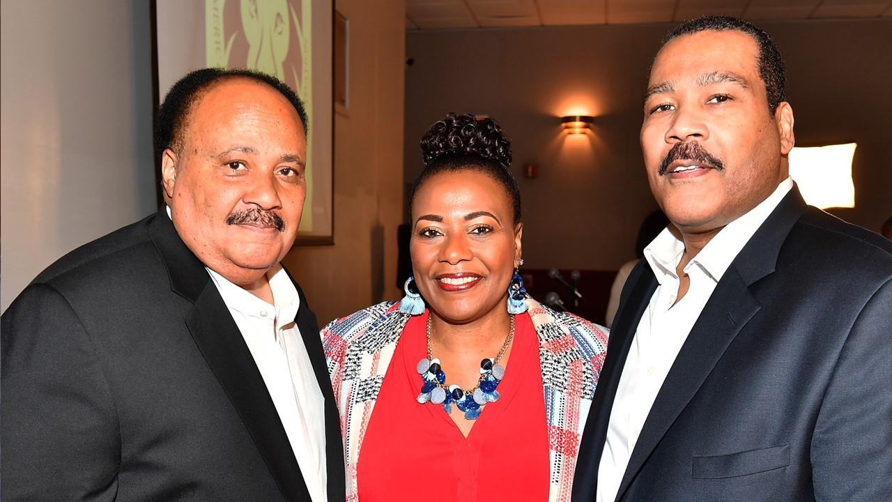 Martin Luther King III, Dr. Bernice King, and Dexter Scott King at "The Redemption Project With Van Jones" Atlanta Screening on May 23, 2019 
