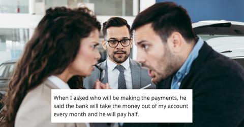 Redditor u/No-Button-48 said her boyfriend asked her to take out a loan and buy him a car.