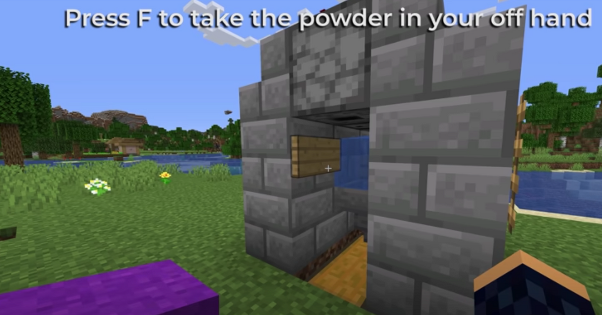 Here S How To Make Concrete In Minecraft, How To Build A Simple Brick Fire Pit In Minecraft
