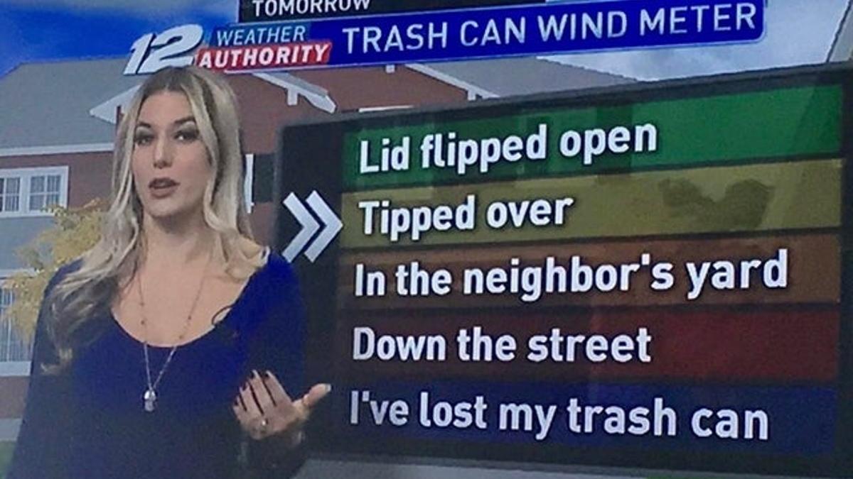 trash can weather report