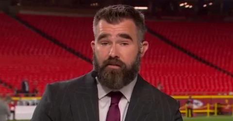 Jason Kelce during 'Monday Night Countdown' on Nov. 4, 2024.