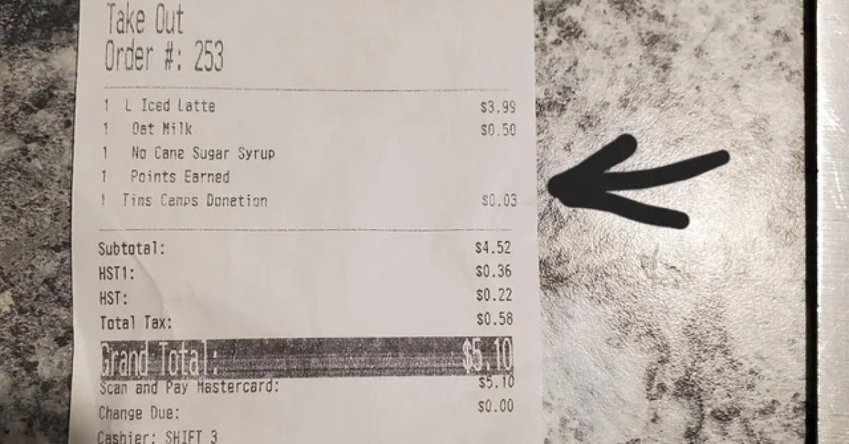 Tim Hortons Customer Freaks Out over Automatic Donation