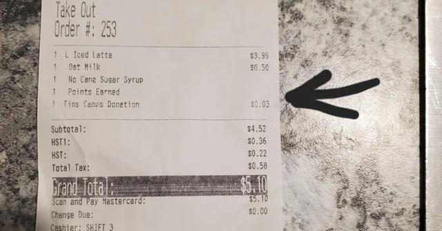 Tim Hortons Customer Freaks Out over Automatic Donation