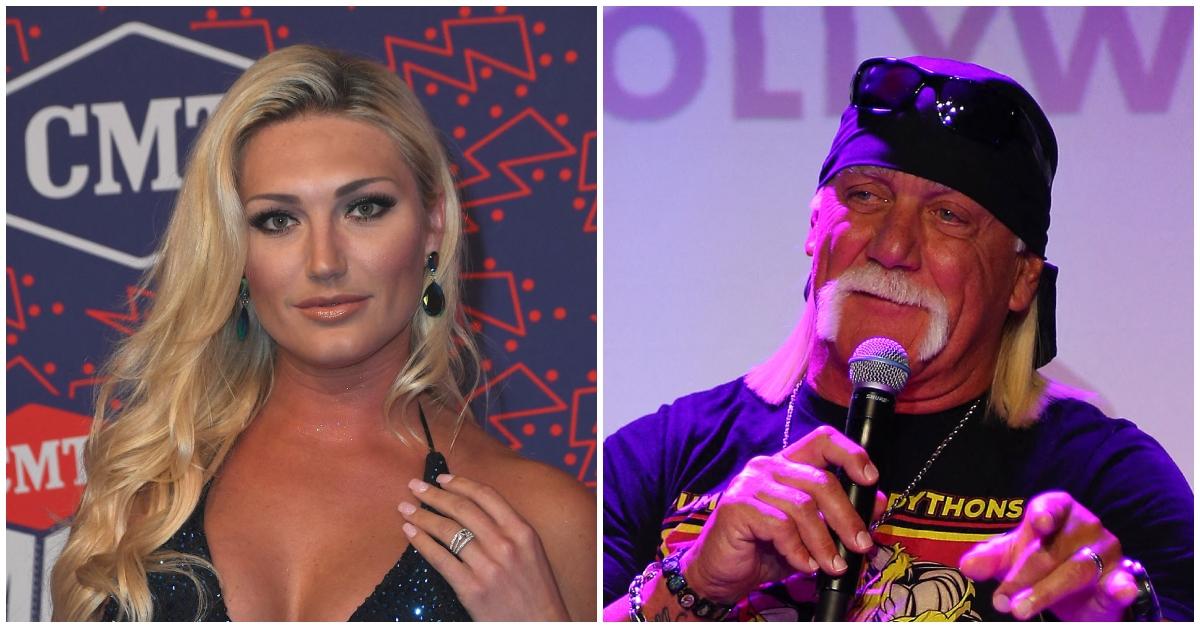 (l-r): Brooke Hogan and Hulk Hogan at separate events