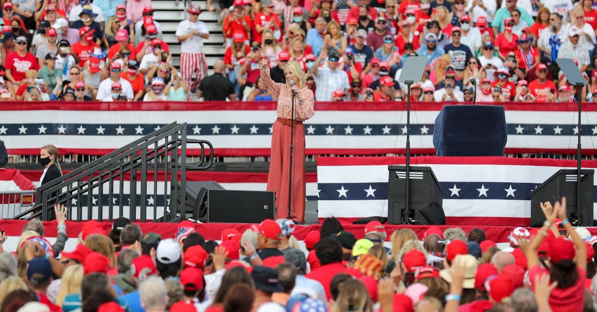 Pam Bondi at a 2020 Trump Rally 