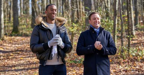 Matt James and Chris Harrison