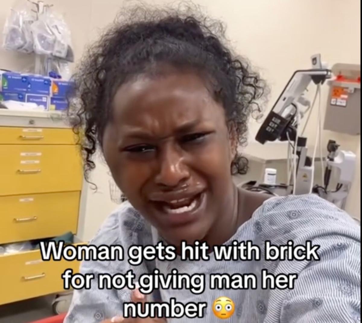 Woman Gets Hit With a Brick for Turning Down a Man