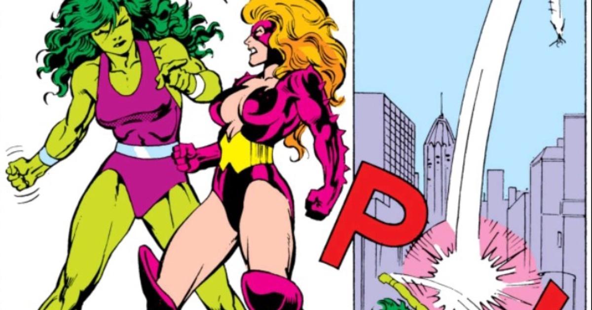 Titania and She-Hulk face off.