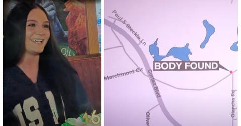 (L-R): Abbriella Elliott at her 16th birthday party; Area where Abbriella Elliott's body was found