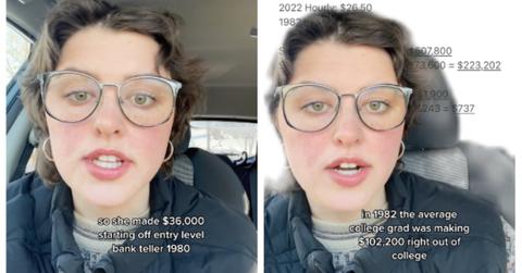 tiktok daughter mother boomer entry salary vs today