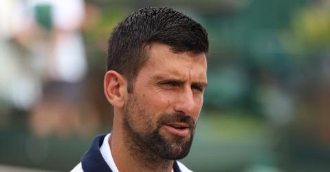Novak Djokovic at Wimbledon 2025.