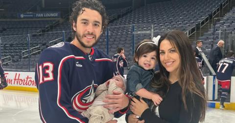 Johnny Gaudrea and his wife and kids