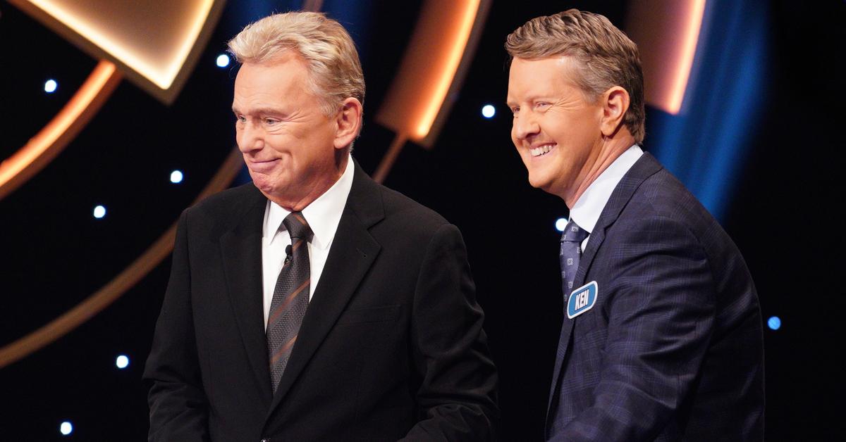 'Wheel of Fortune' host Pat Sajak with Ken Jennings.