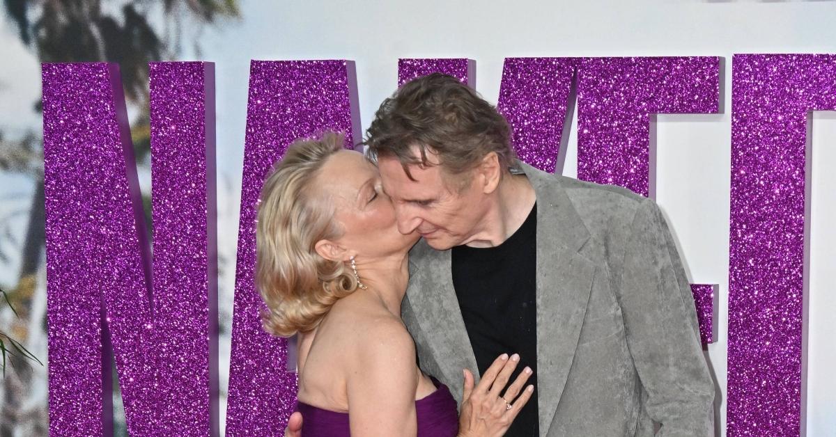 Pamela Anderson and Liam Neeson
