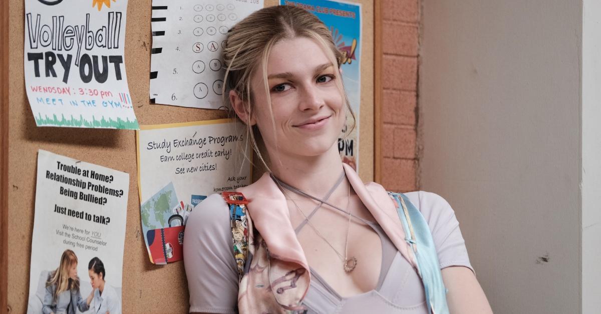 Hunter Schafer as Jules in 'Euphoria' at school