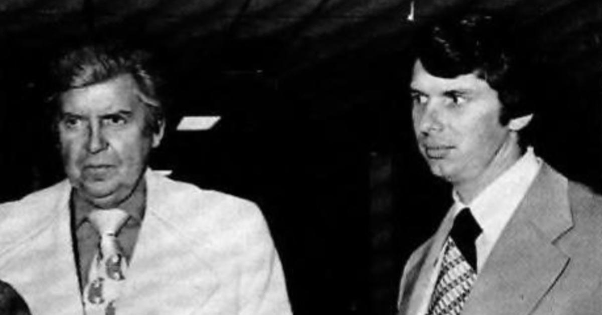 Vince McMahon (R) with his father Vincent McMahon (L)