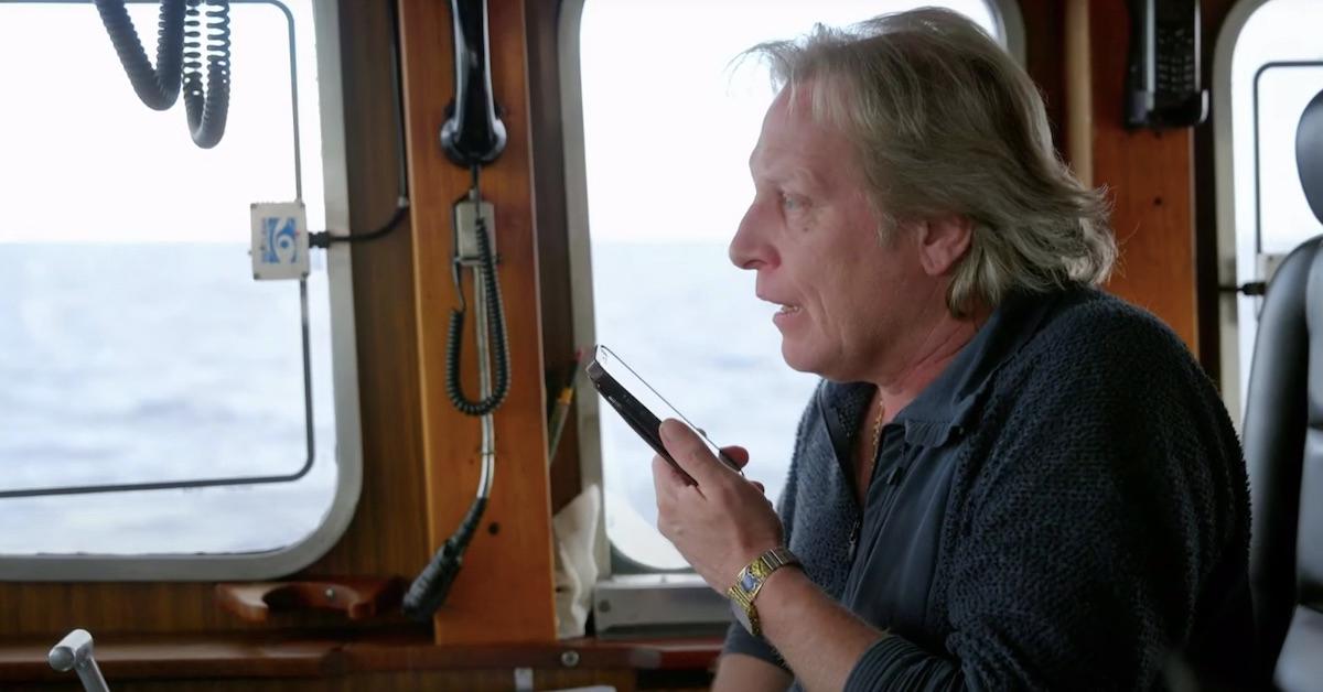 Sig gets bad news about his mom in a scene from 'Deadliest Catch'