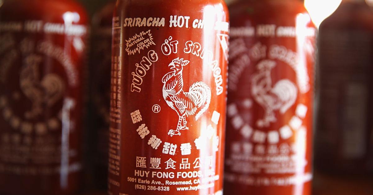 Bottles of Sriracha hot chili sauce are shown on December 12, 2013 in Chicago, Illinois.