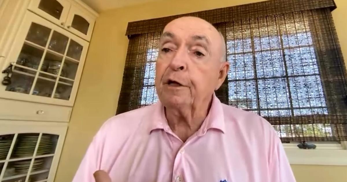 Harry Donahue speaking during a Zoom call