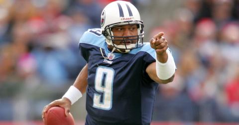 Steve McNair of the Tennessee Titans scrambles out of the pocket against the Tennessee Titans Dec. 18, 2005