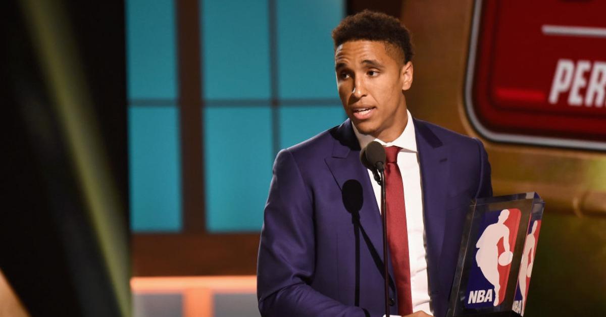 2017 NBA Rookie of The Year Winner, Malcolm Brogdon speaks on stage during the 2017 NBA Awards Live On TNT on June 26, 2017 in New York City.