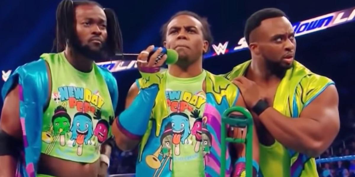 Kofi Kingston, Xavior Woods, and Big E on Smackdown