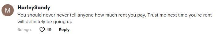 tiktoker rent neighbor increase