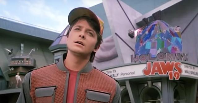 Marty in 'Back to the Future 2' in 2015.