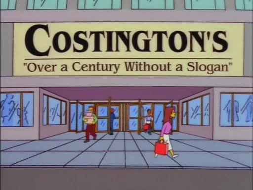 simpsons signs