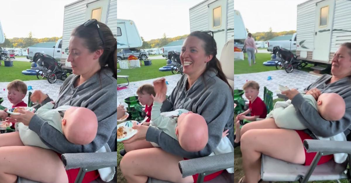 Kids Have Meltdown on Camping Trip, Mom Cracks up Laughing