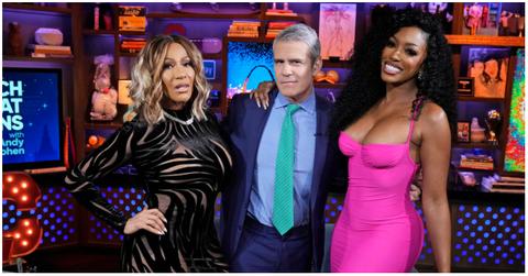 (l-r): Sheree Whitfield, Andy Cohen, Porsha Williams
